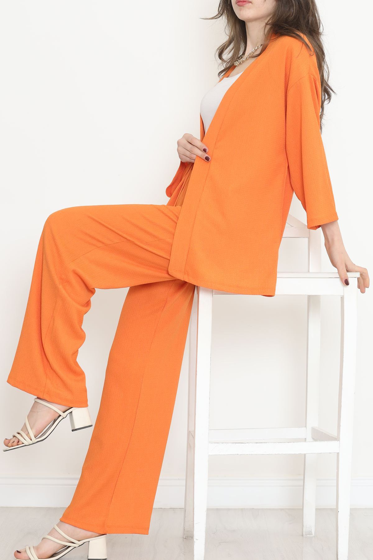 Long Kimono Suit Orange - 722.1247.