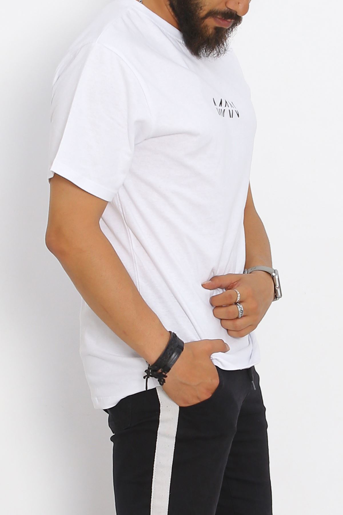 Printed Men's T-shirt White - 20028.1567.