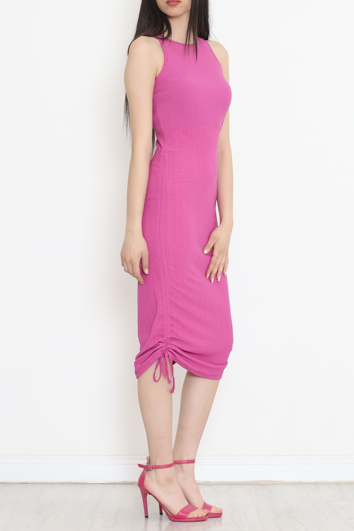 Shirred Dress Fuchsia - 12579.631.