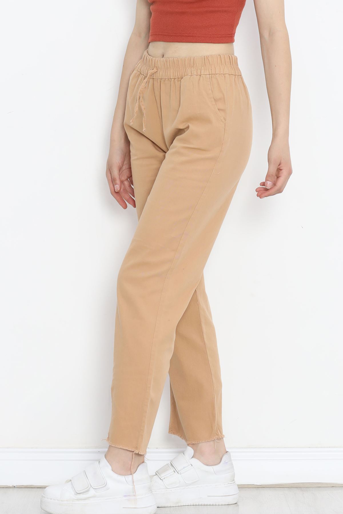 Trousers with Tasseled Trousers Sütlükahve - 152476.299.