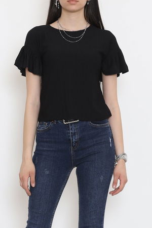 Shirred Blouse Black - 12596.631.