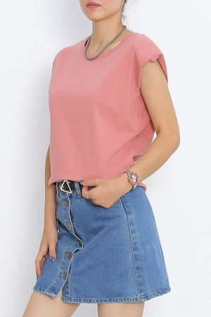 Sleeveless T-shirt Rose with Wadding - 15874.1567.