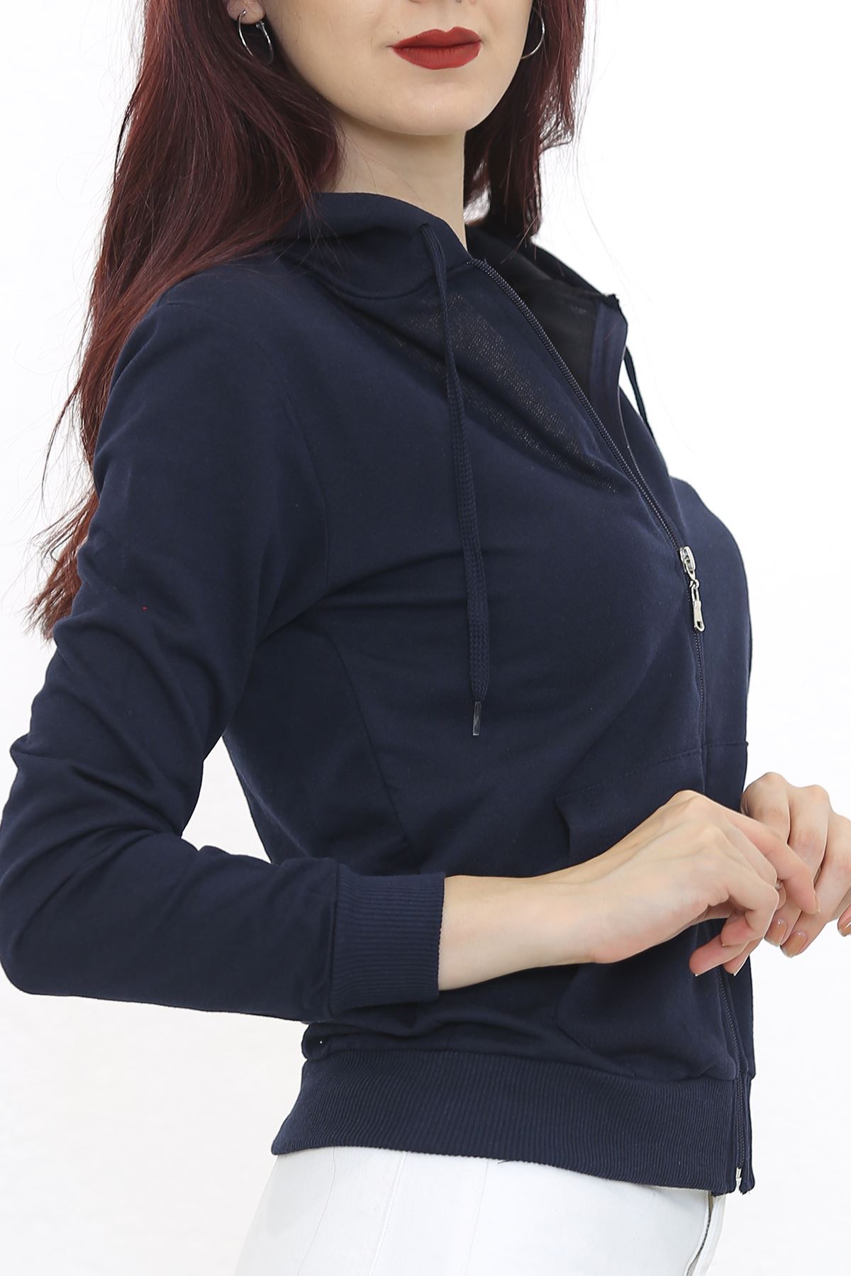 Hooded Zipper Sweat Navy Blue - 3001.275.