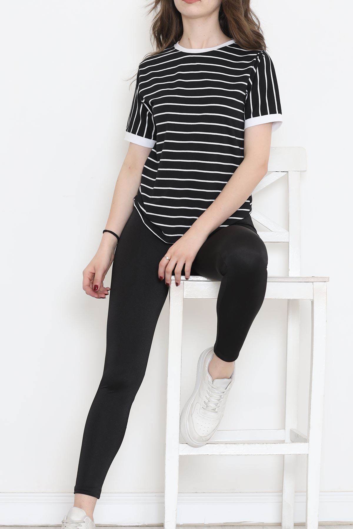 Striped Suprem T-shirt Black and White - 15919.1567.