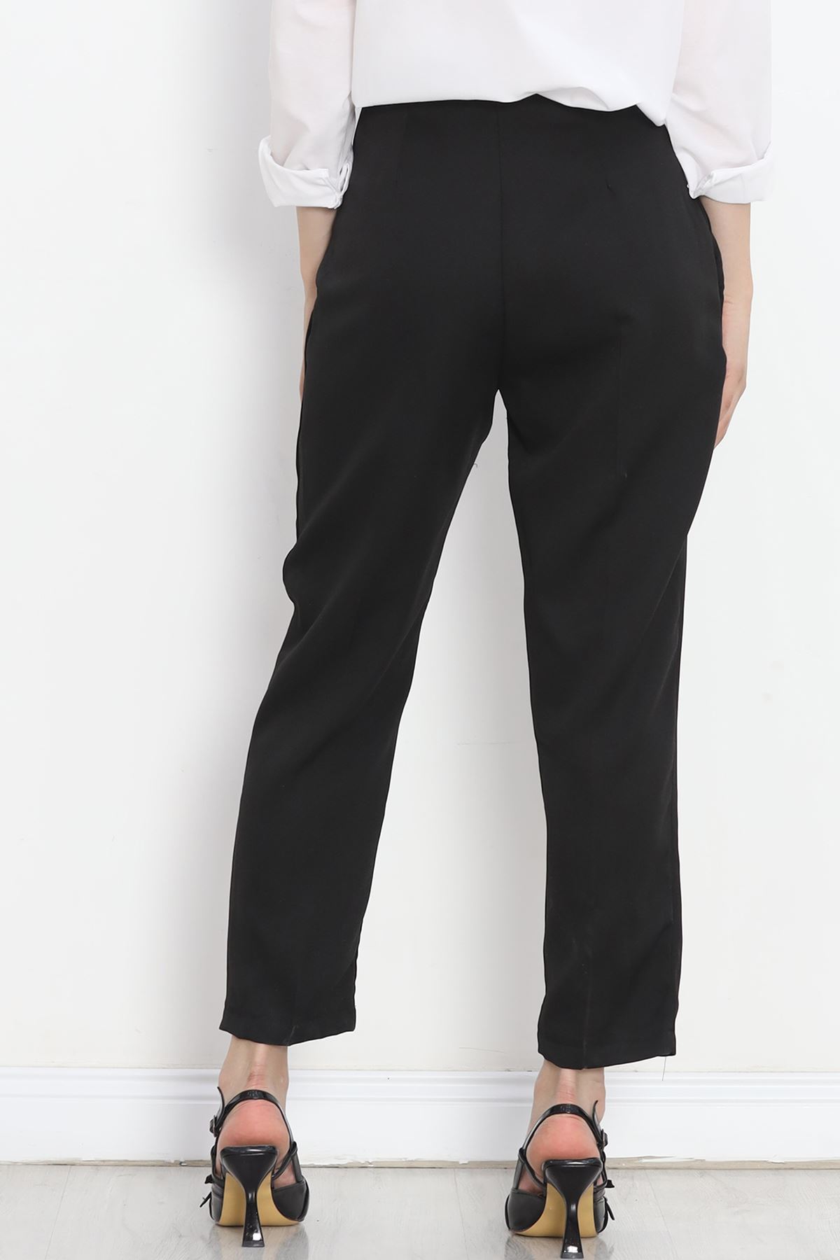 Buttoned Pocket Detailed Pants Black - 20721.683.