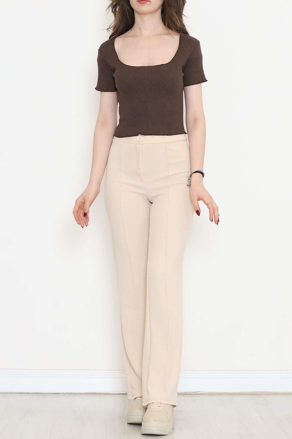 Square Neck Camisole Blouse Coffee - 15898.1567.