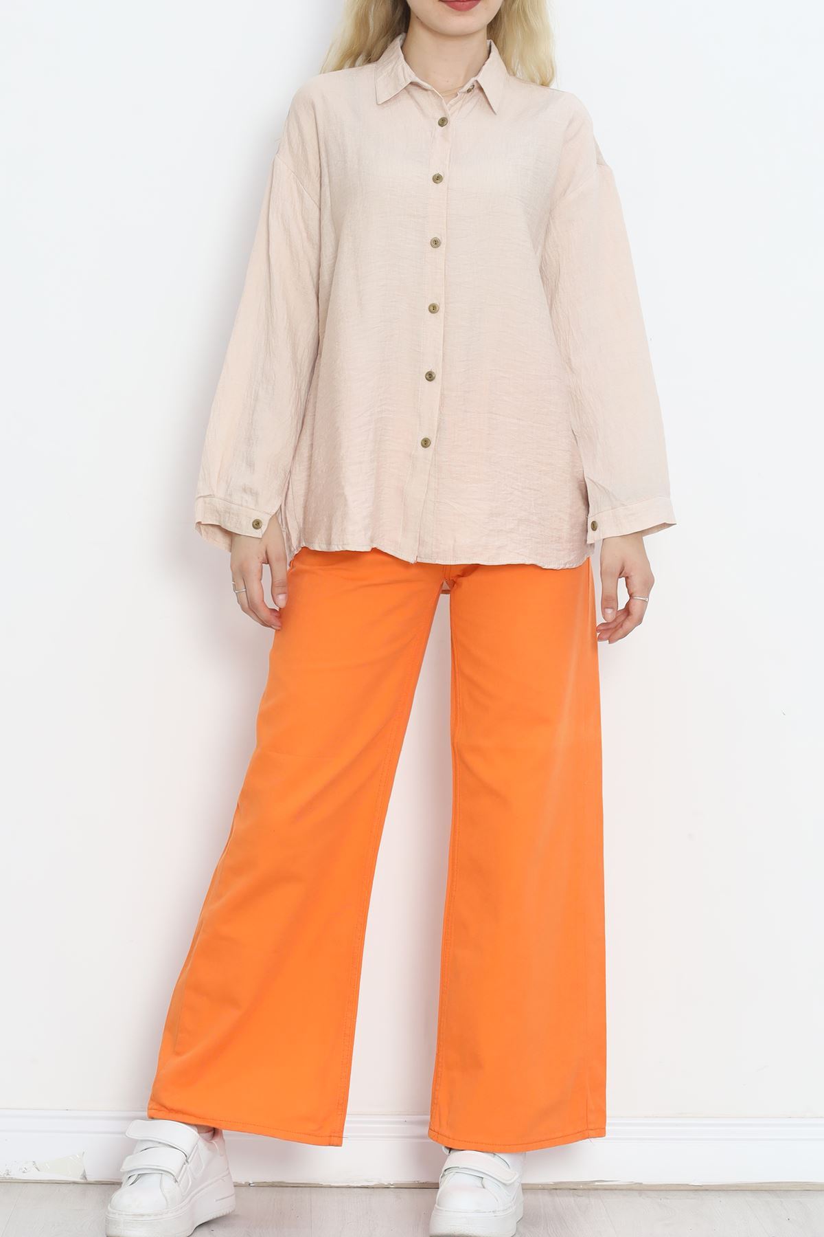 Oversize Shirt Beige - 18670.701.