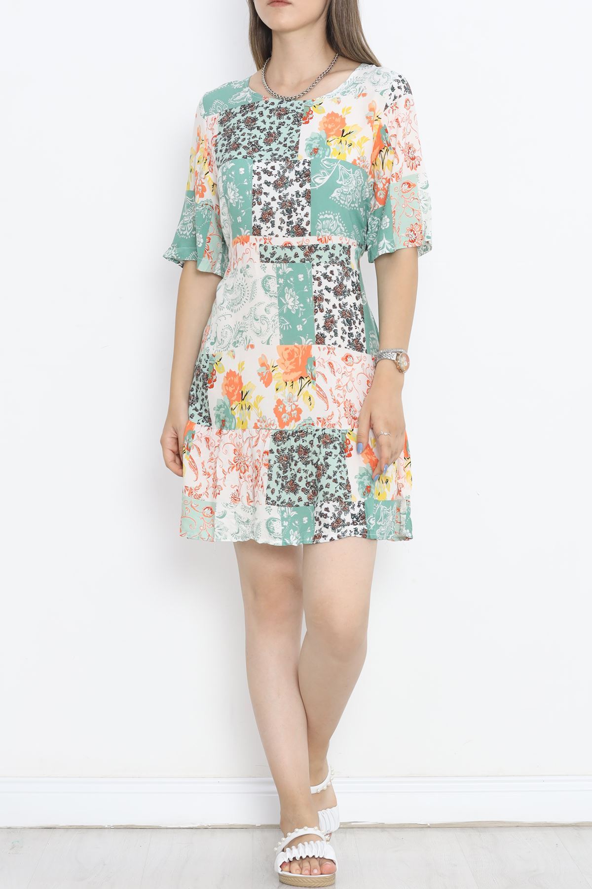 Belted Dress Light Green - 152406.701.