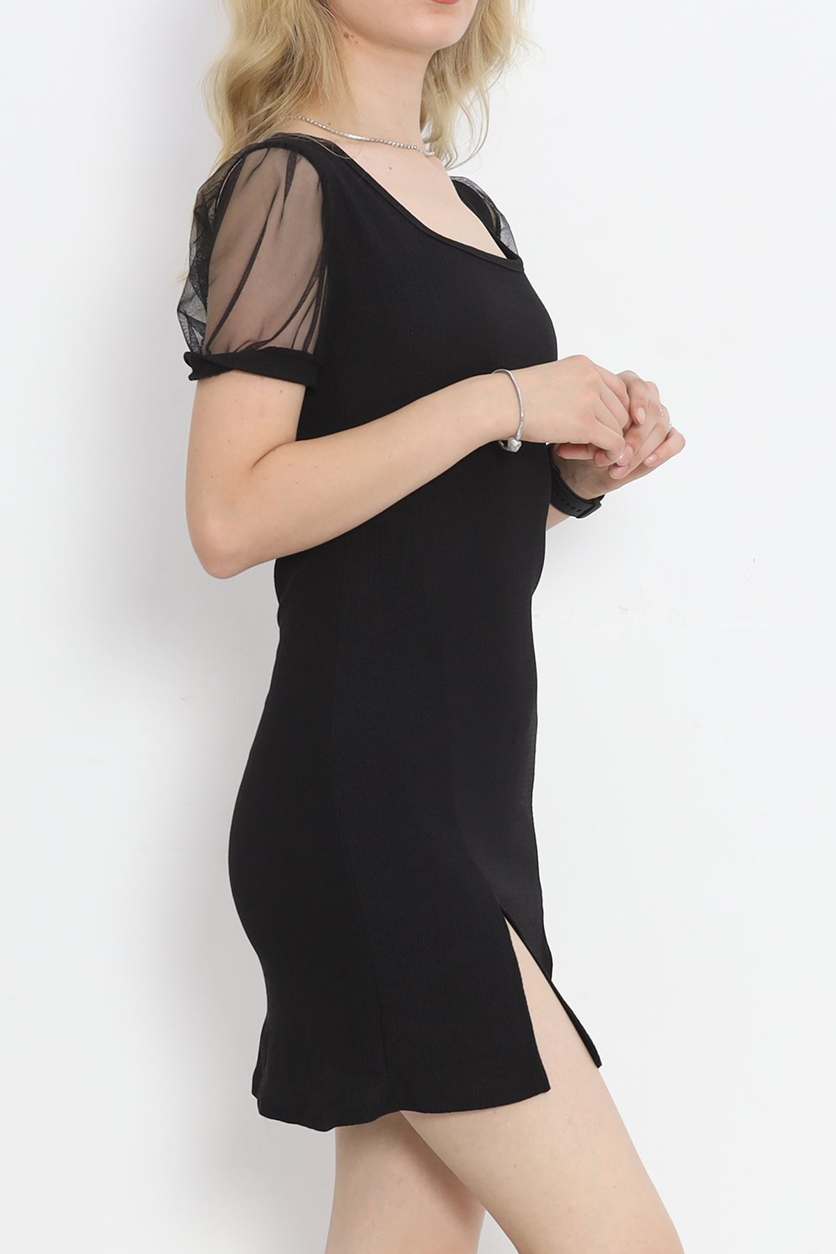 Square Neck Dress Black - 18732.701.