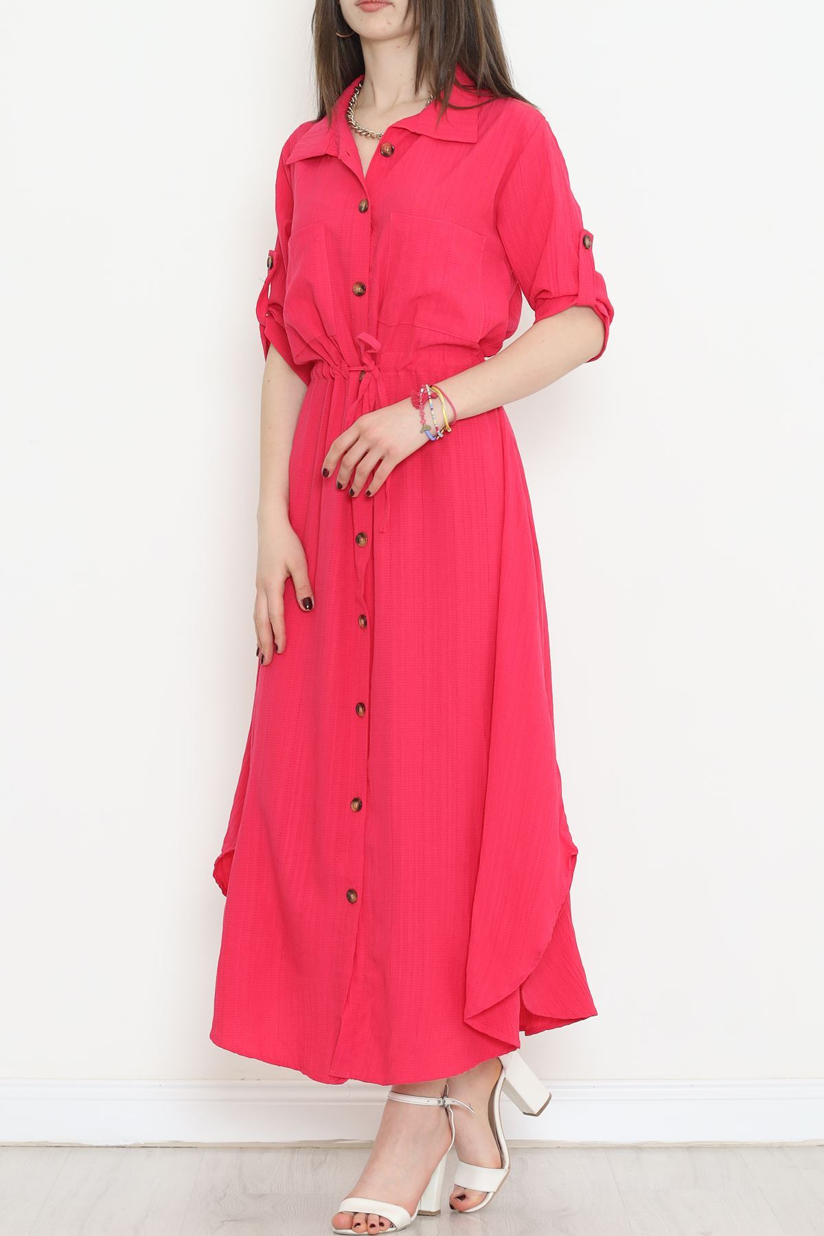 Double Pocket Dress Fuchsia - 152343.701.