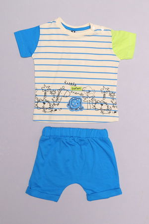 6-18 Months Striped Baby Set Blue - 152454.1803.