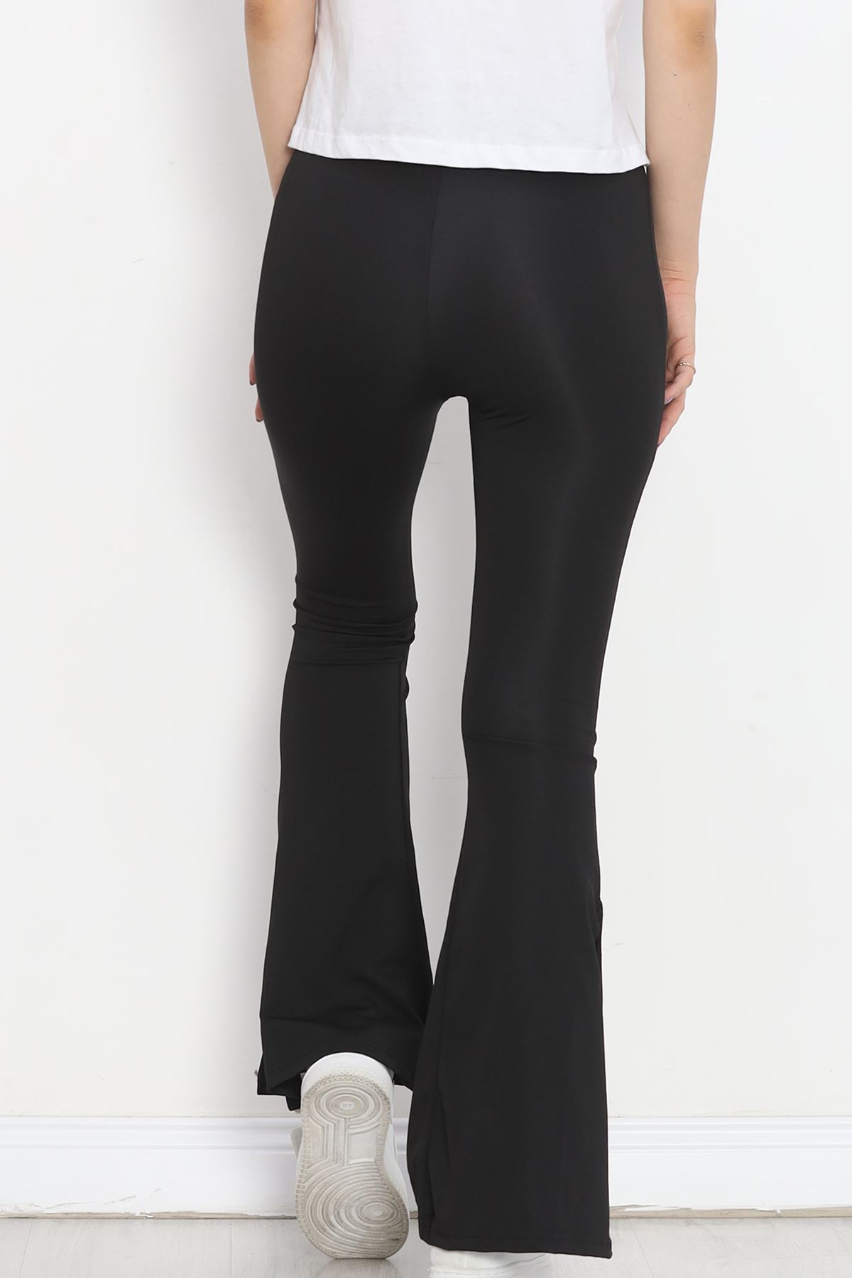 Flared Leggings with Slits Diving Leggings Black - 16809.1098.