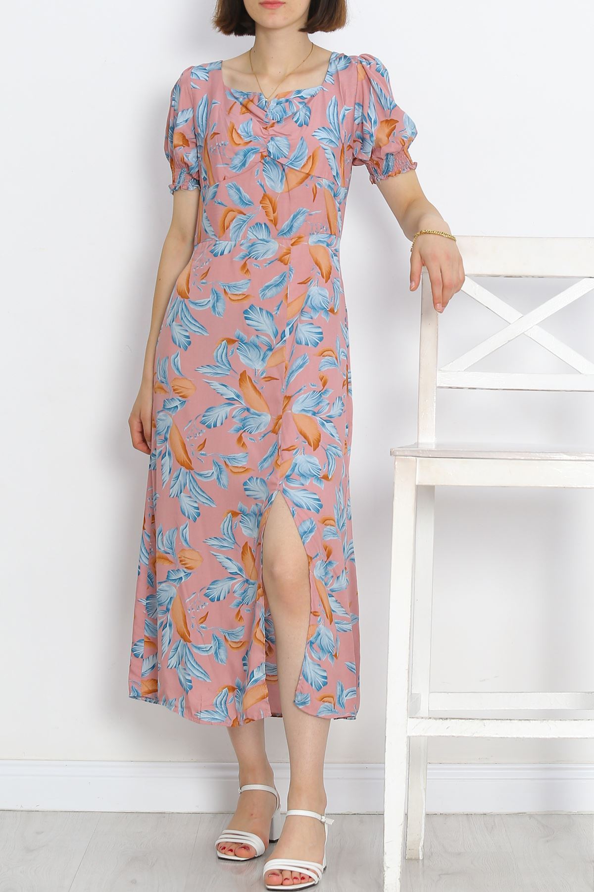 Kiss Collar Dress Rose Dry - 696.1247.