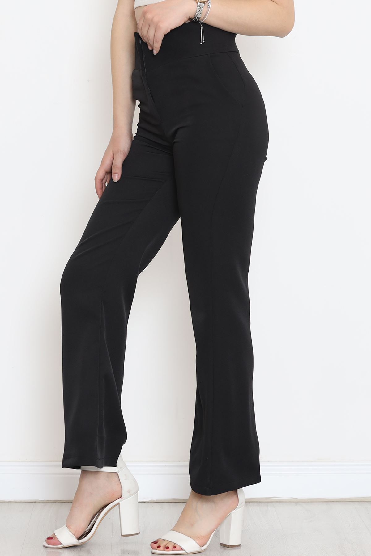 Double Leg Trousers Black - 726.1247.