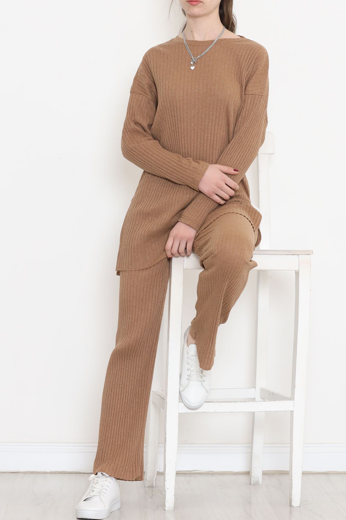 Long Sleeve Fitted Suit Camel - 10147.1567.