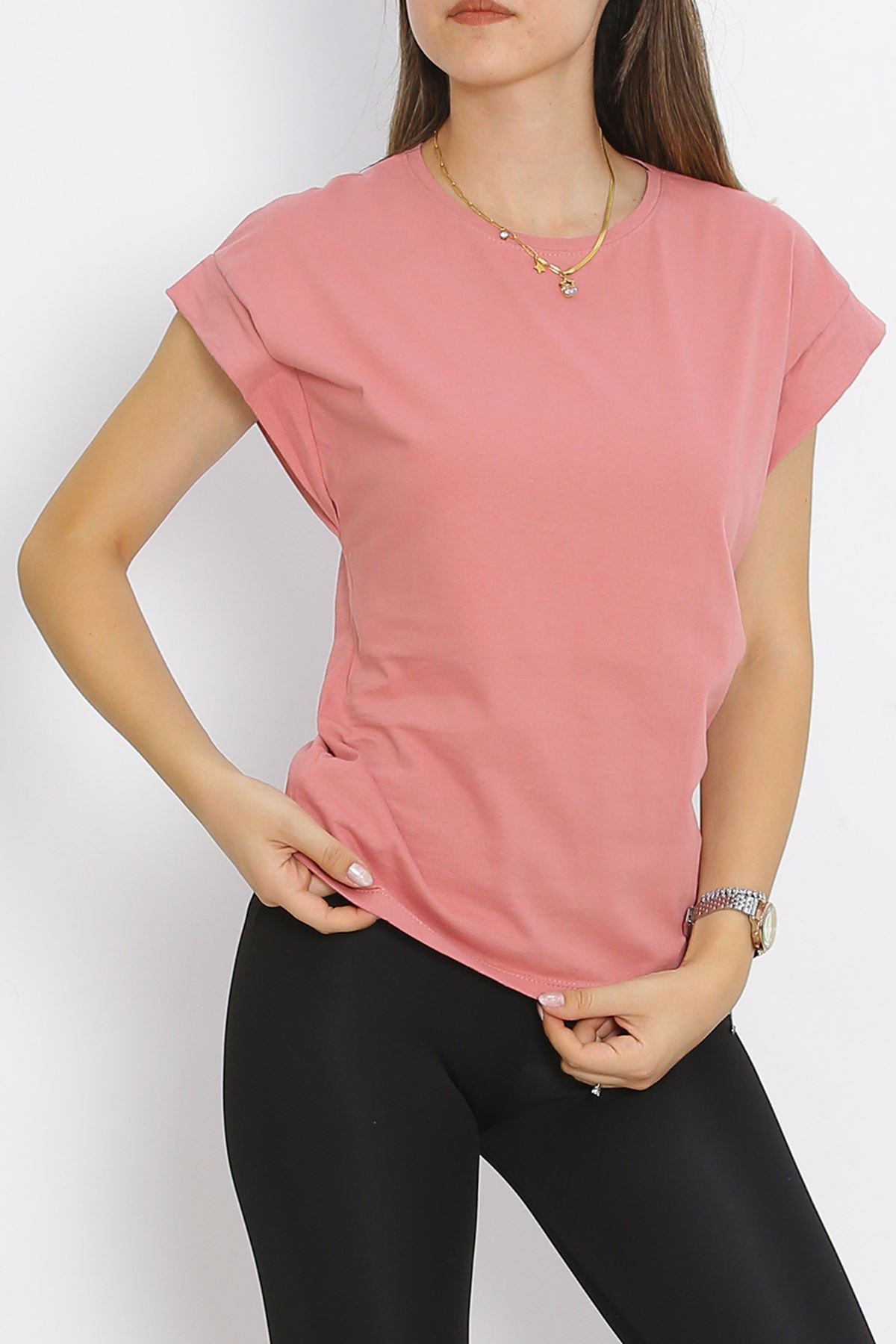 Single Jersey Double Sleeve T-Shirt Rose Dry - 15875.1567.