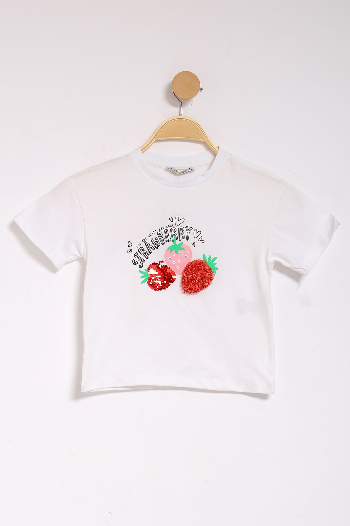 3-7 Years Embroidered Kids T-Shirt White - 624845.1576.