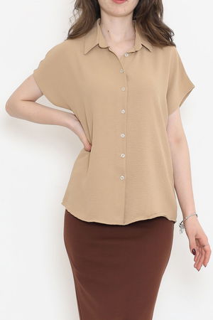 Bat Sleeve Shirt Sütlükahve - 1546.1095.