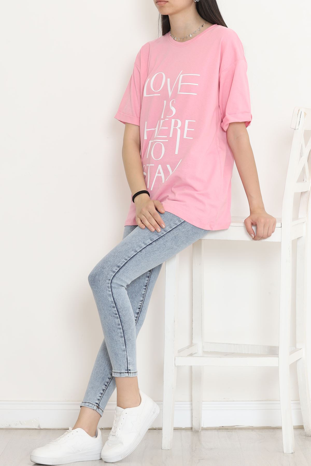 Double Sleeve T-shirt Light Pink - 16526.1567.