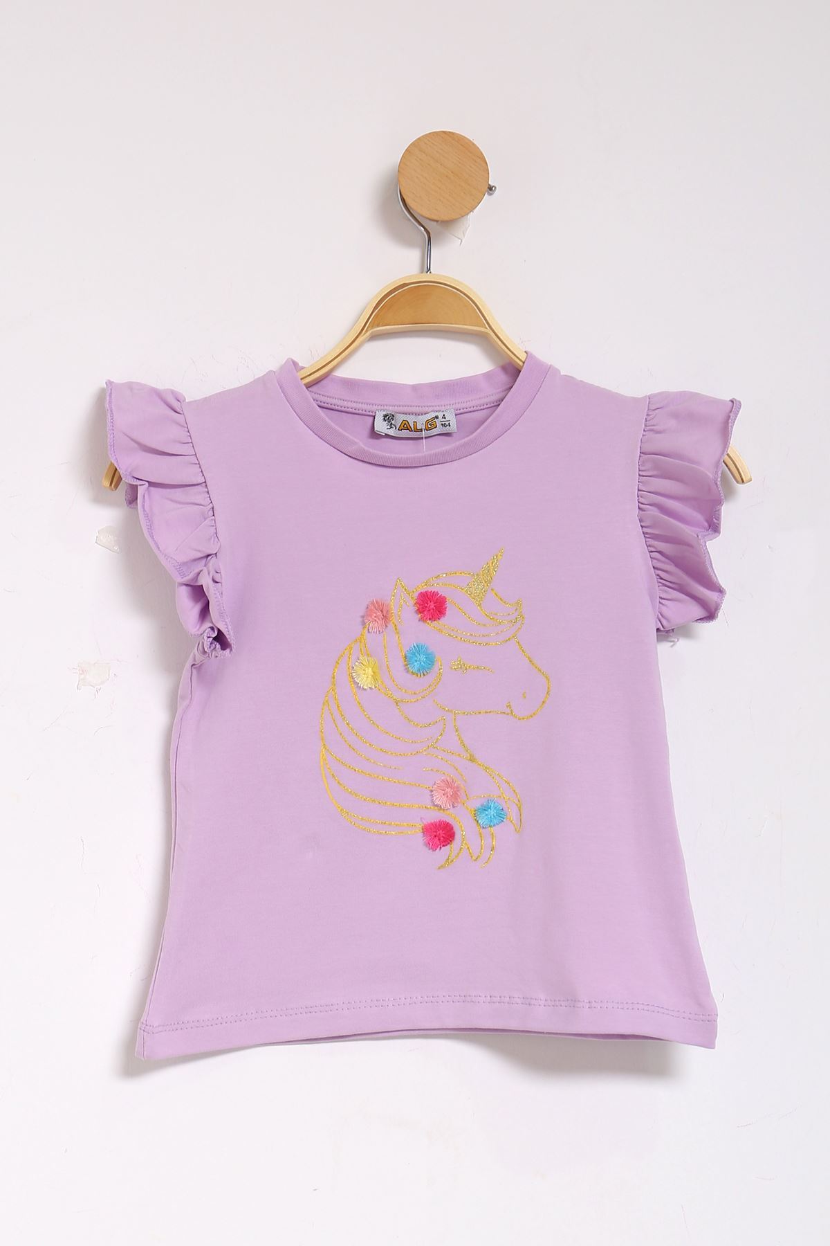 3-7 Years Printed Kids T-Shirt Lilac - 624665.1576.