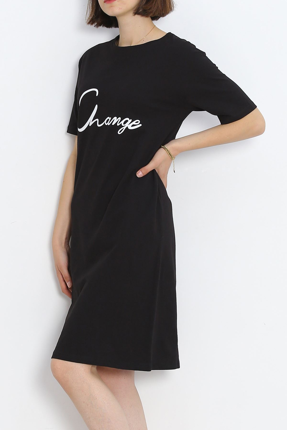 Printed Suprem Dress Black - 15867.1567.