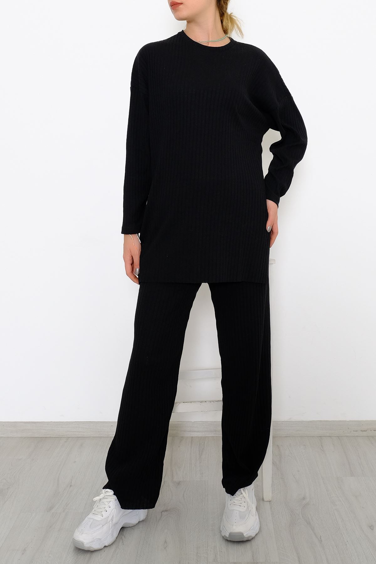 Long Sleeve Fitted Suit Black - 10147.1567.