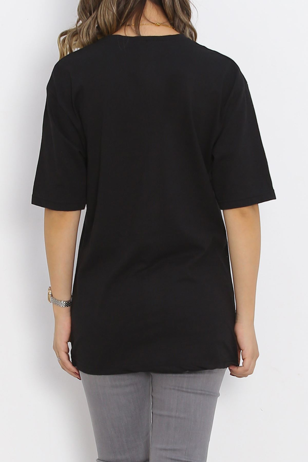 Printed T-shirt Black - 16832.1567.