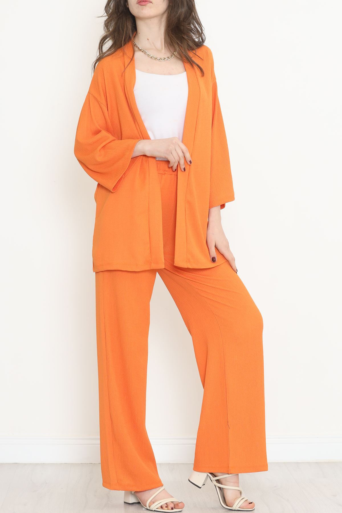 Long Kimono Suit Orange - 722.1247.