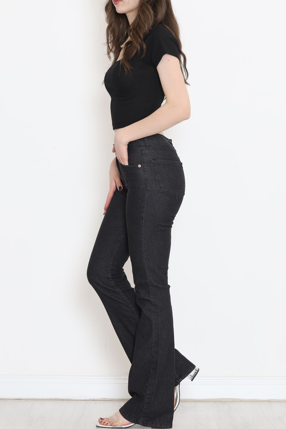 Flared Denim Jeans in Koyufüme - 17274.1431.