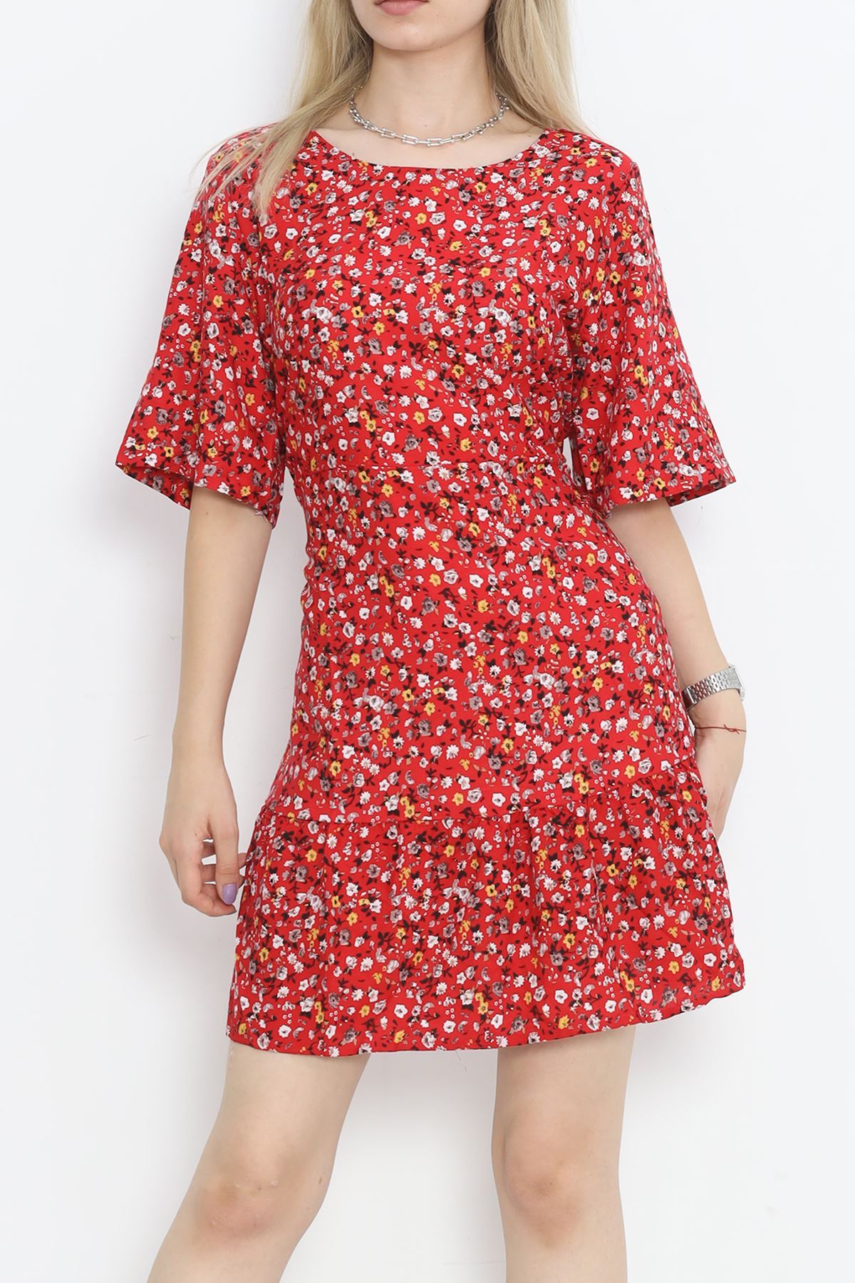 Belted Dress Red - 152406.701.