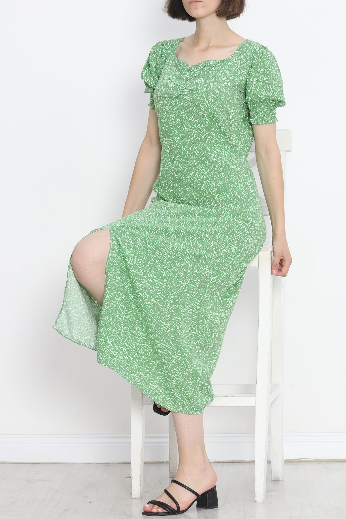 Kiss Collar Dress Green2 - 696.1247.