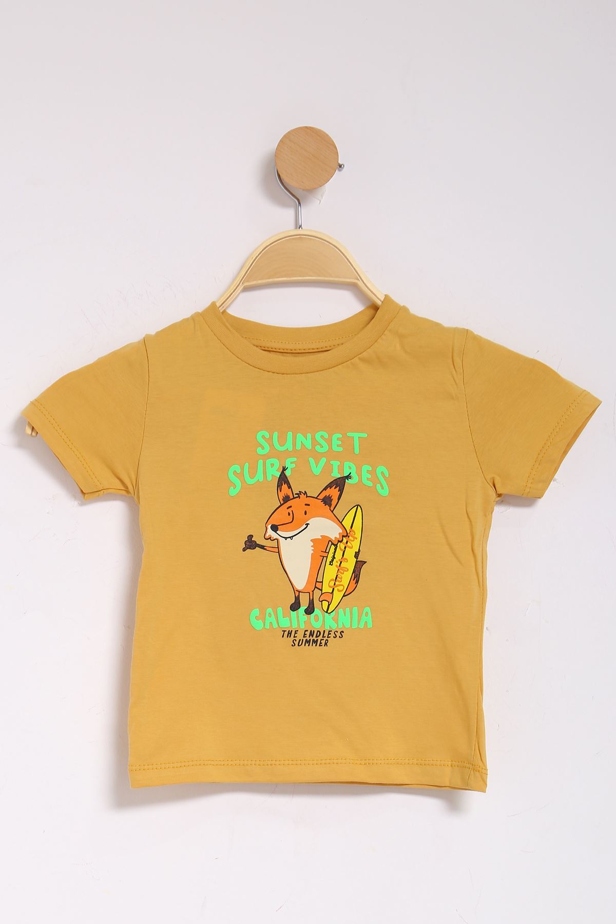 1-4 Years Printed Kids T-Shirt Mustard - 124257.1576.