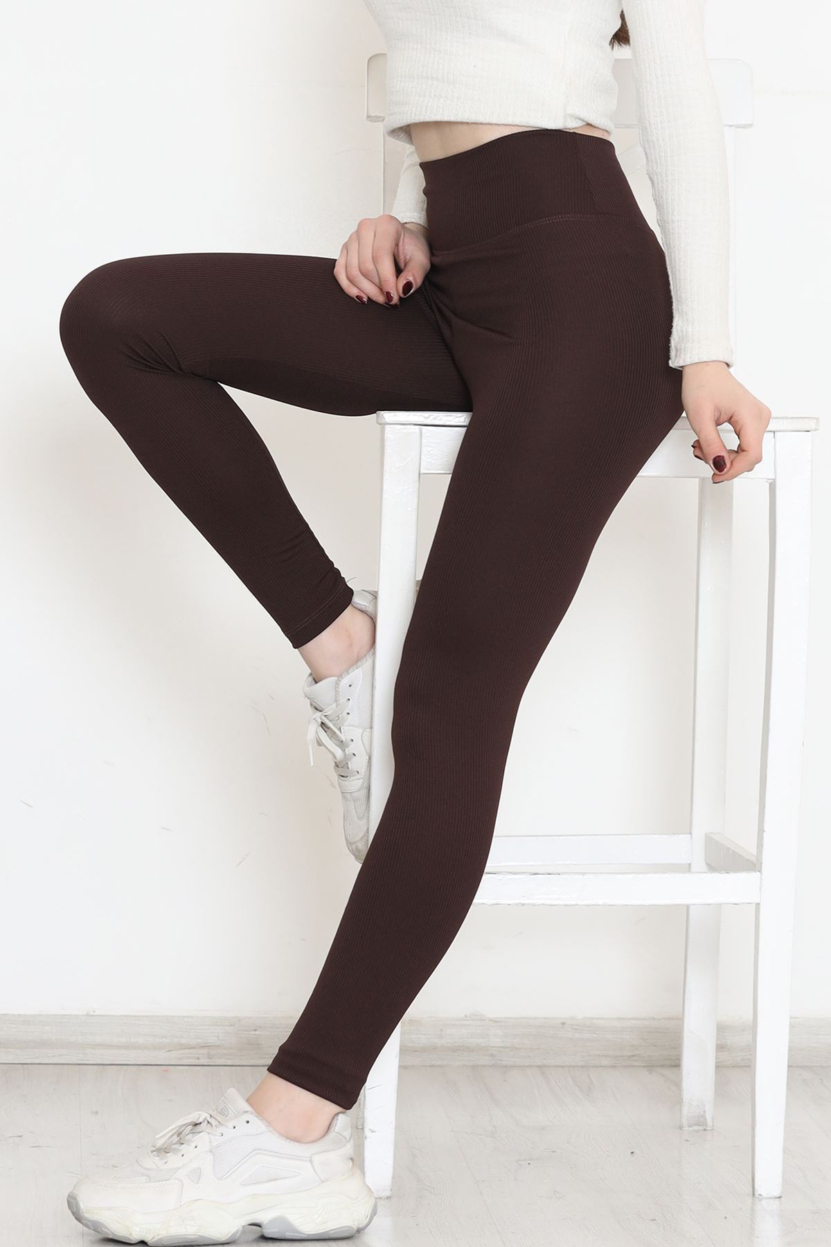 Corduroy Leggings Brown1 - 10751.1098.