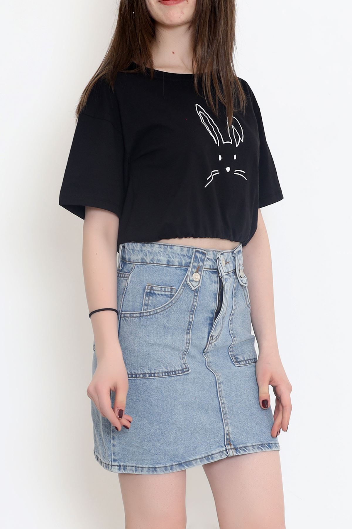 T-shirt with Elastic Waistband Black - 16546.1567.