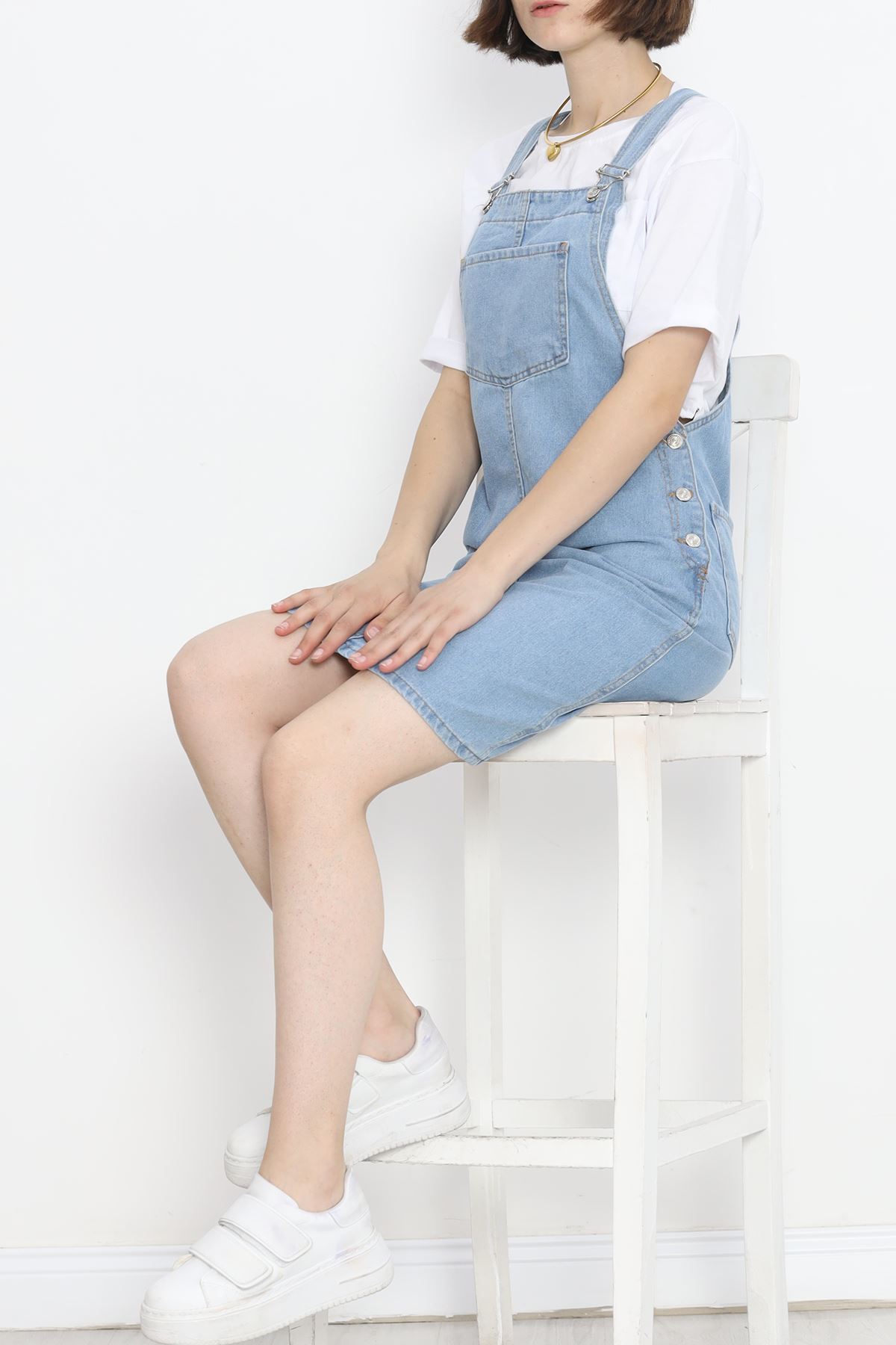 Salopet Jeans Dress Lightblue1 - 15144.1184.