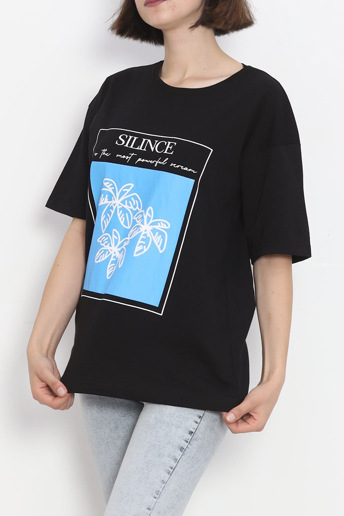 Printed Crew Neck T-shirt Black - 16520.1567.