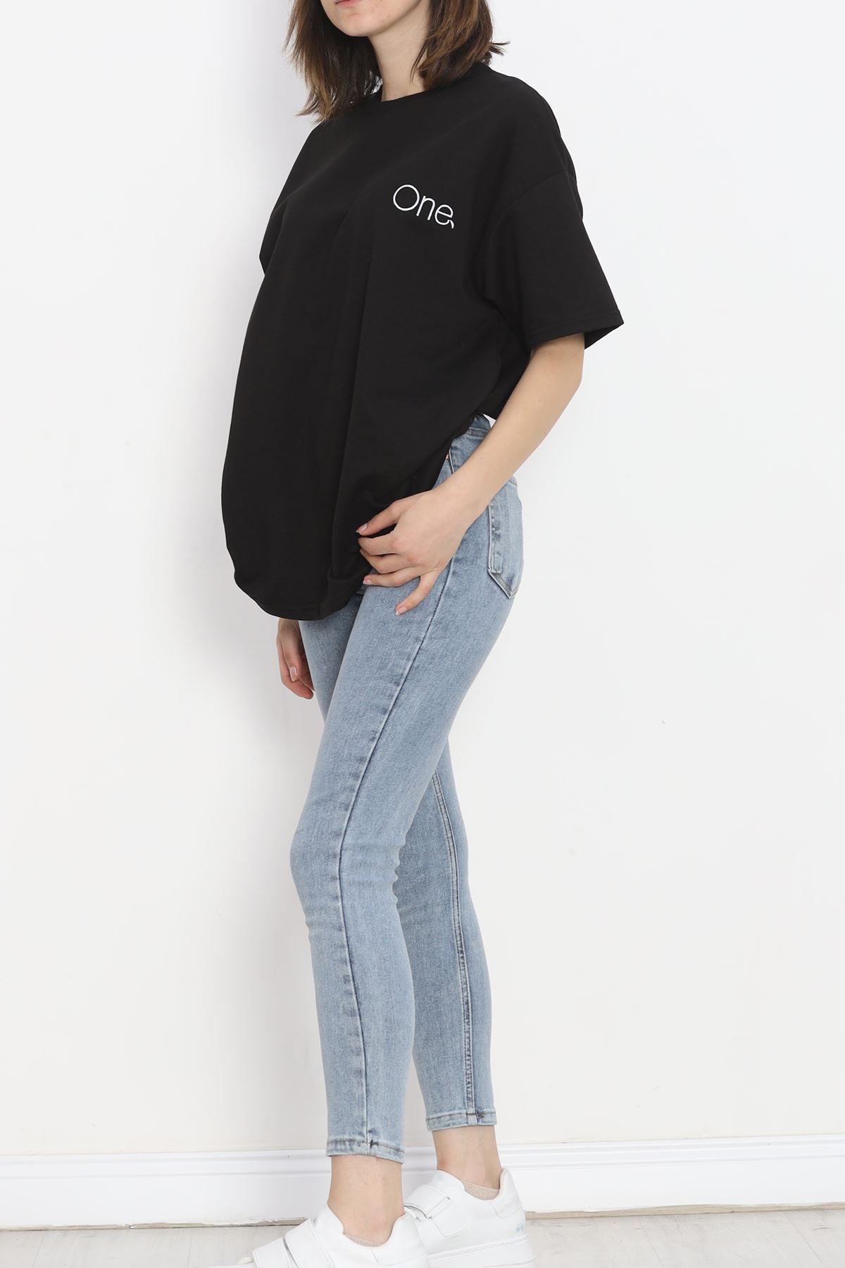 Embroidered Two Yarn T-shirt Black - 18745.751.