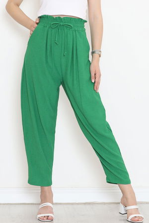 Elastic Waist Pants Green - 10534.1059.