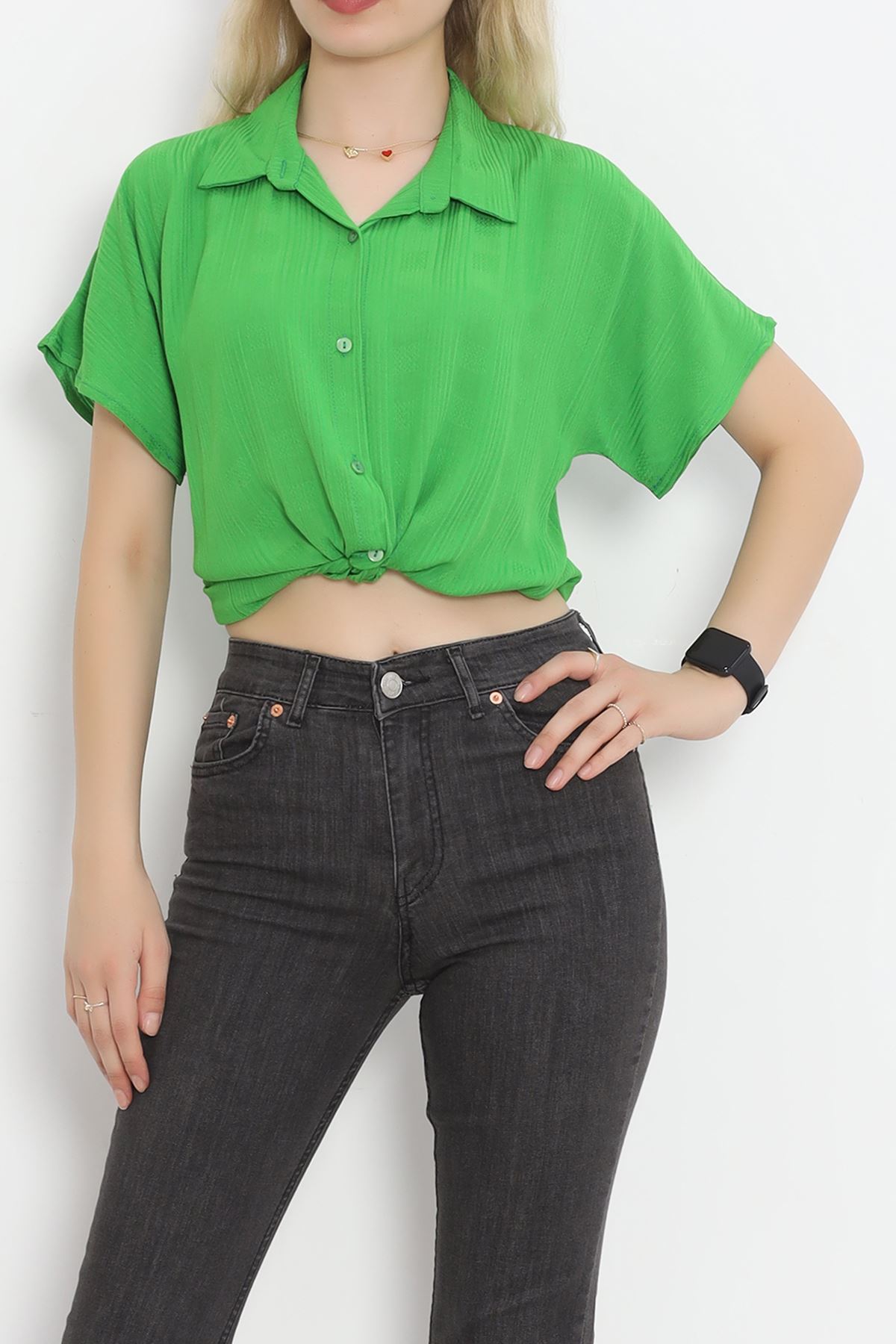 Bat Sleeve Shirt Light Green - 16508.1775.