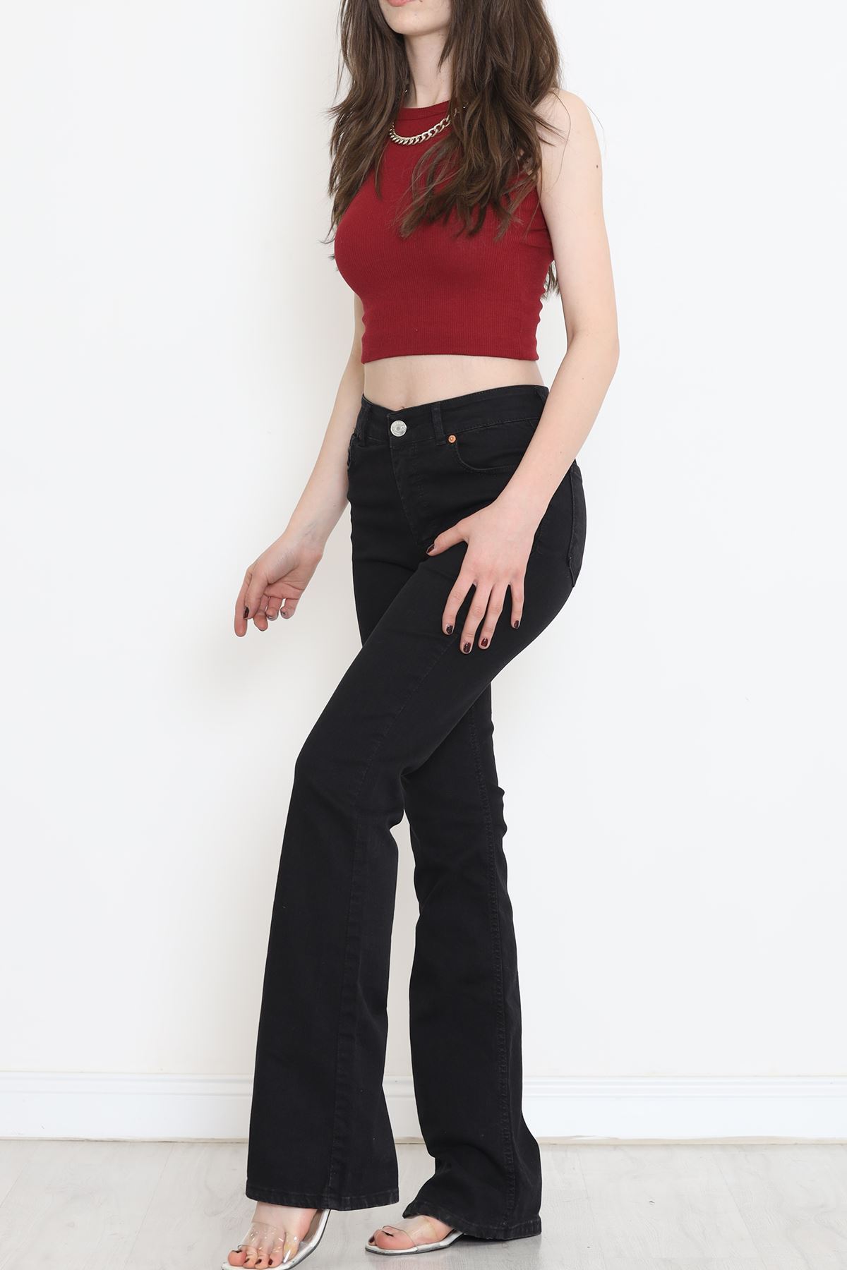 Flared Jeans Black1 - 11878.1431.