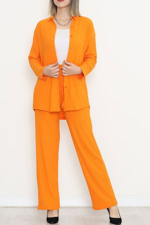 Seersucker Shirt Set Orange - 4592.1254.