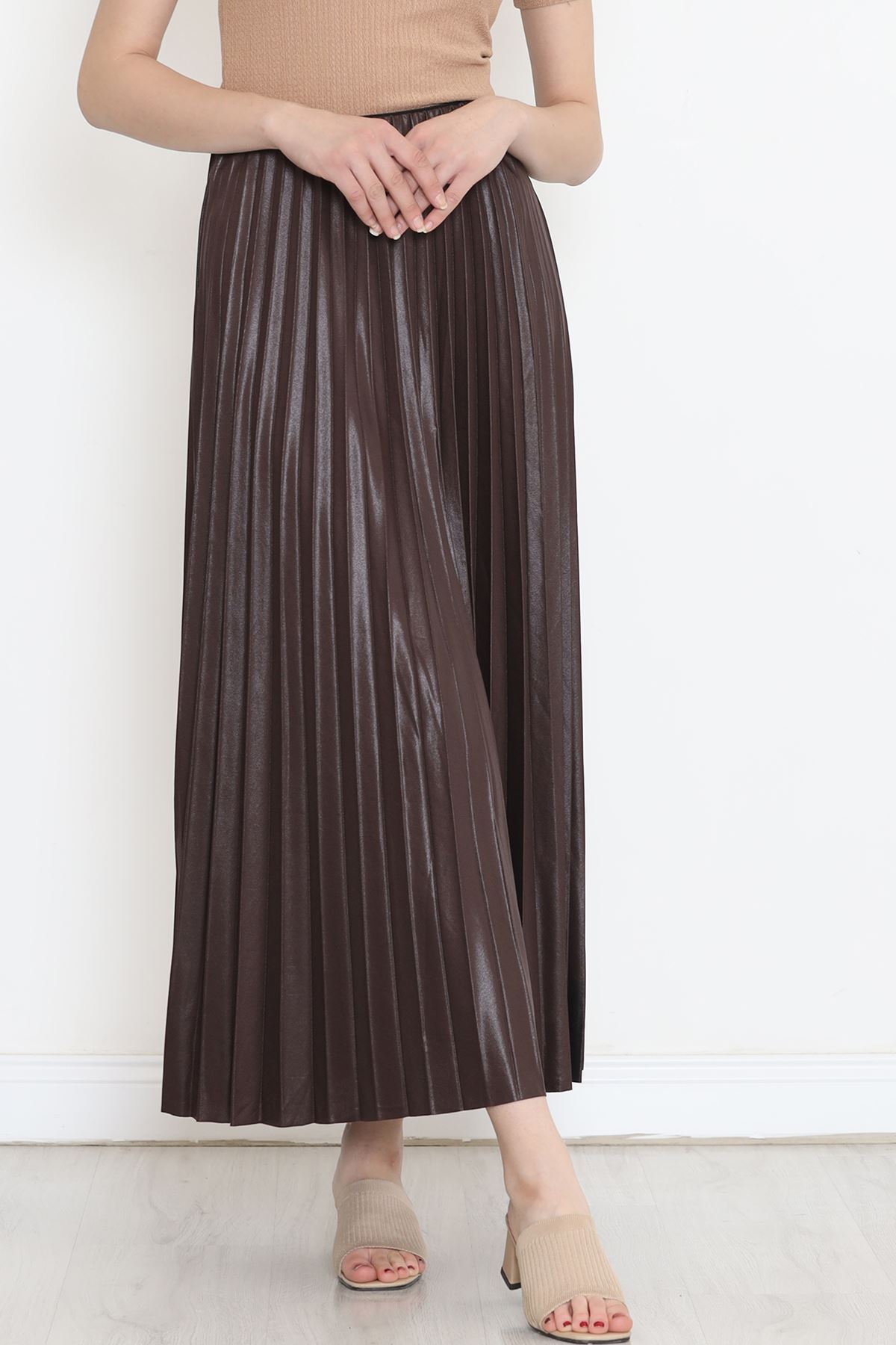 Pleated Skirt Light Brown - 20257.1778.