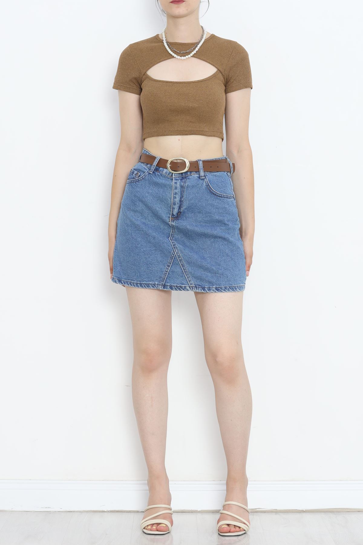 Low-cut Crop Body Coffee - 4121.1567.