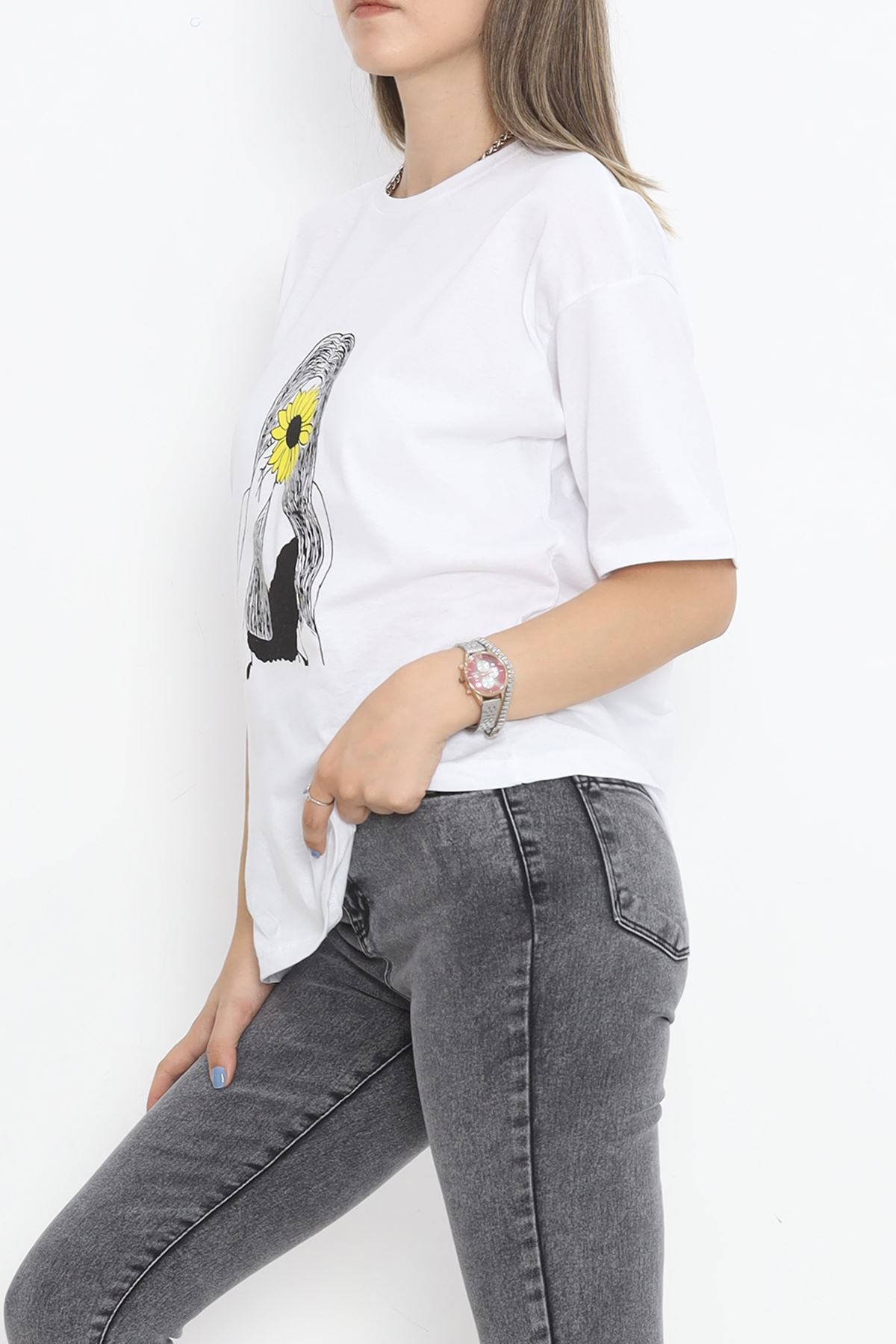 Printed T-shirt White - 16521.1567.