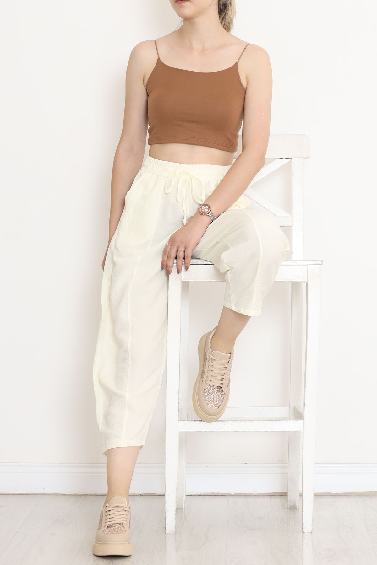 Çımalı Shalwar Pants Light Yellow - 320.1247.