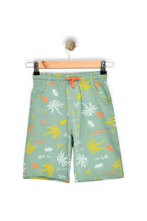 3-7 Printed Kids Shorts Mint - 224176.1576.