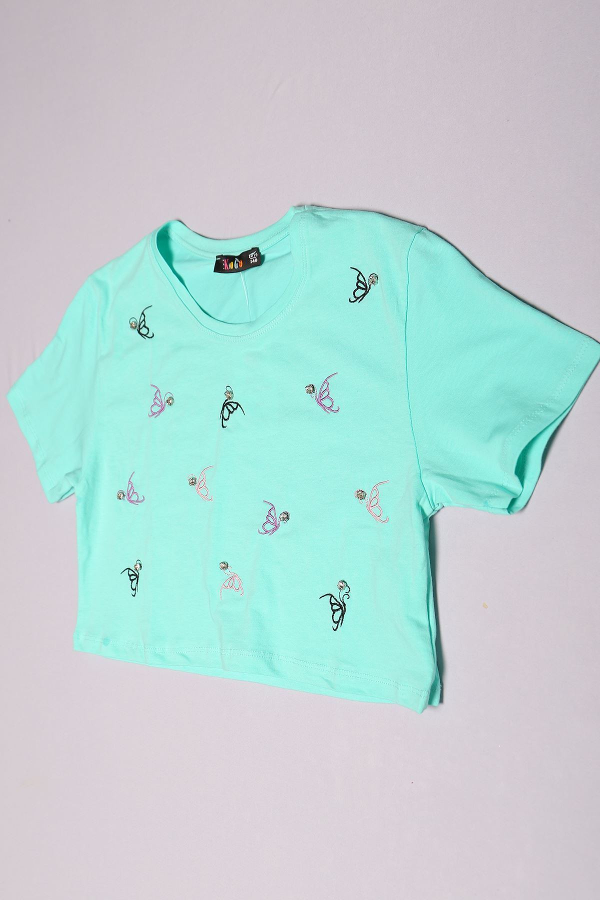 Children's T-shirt Mint with Stones Ages 10-16 - 17786.1567.