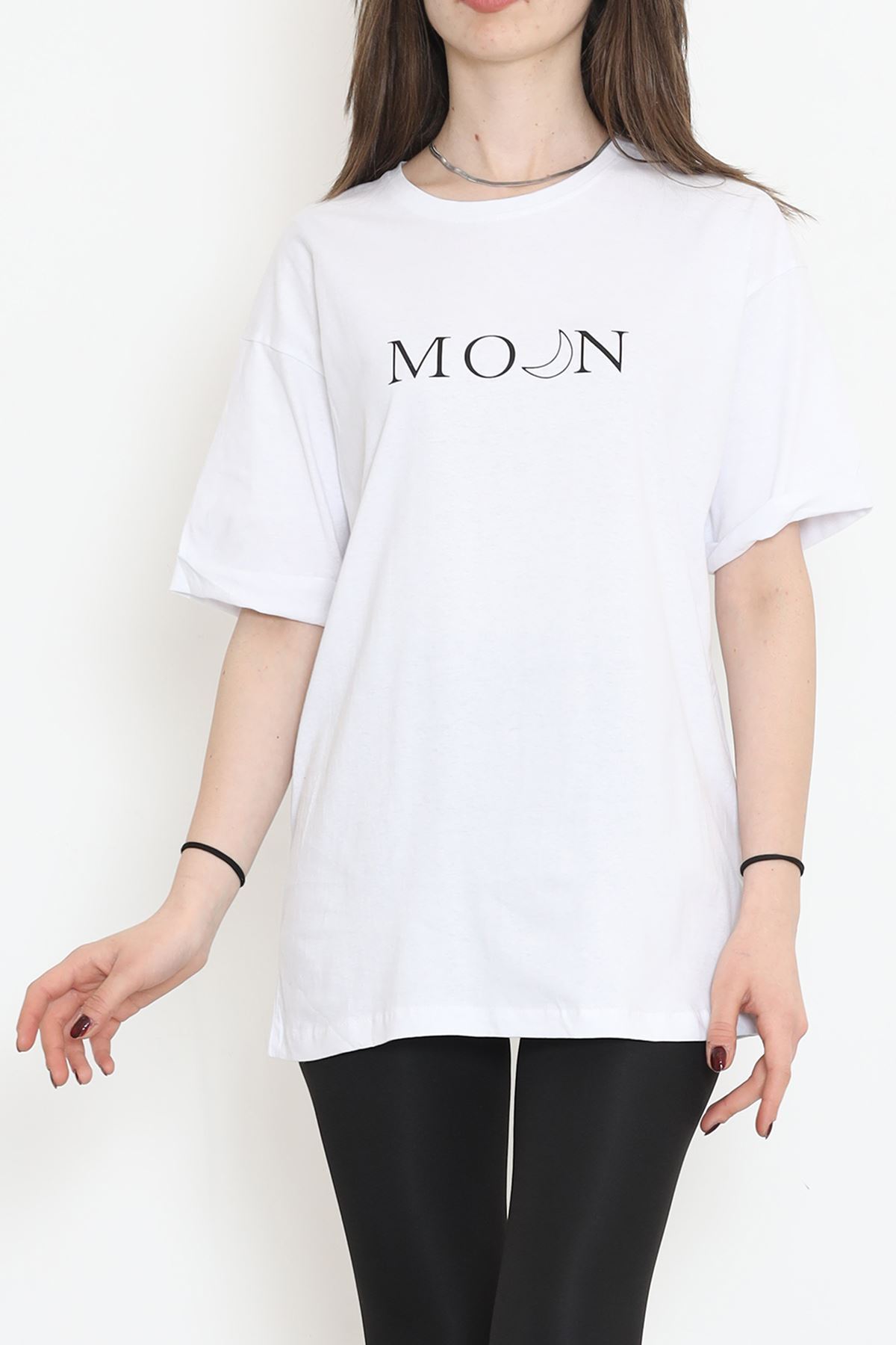 Printed Double Sleeve T-shirt White - 16538.1567.