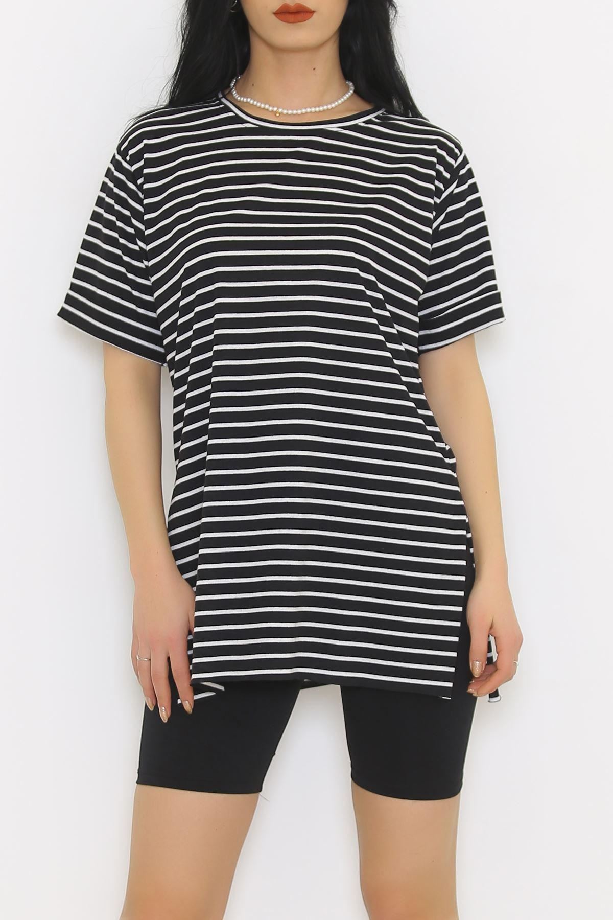 Striped T-shirt Black and White - 9173.1567.