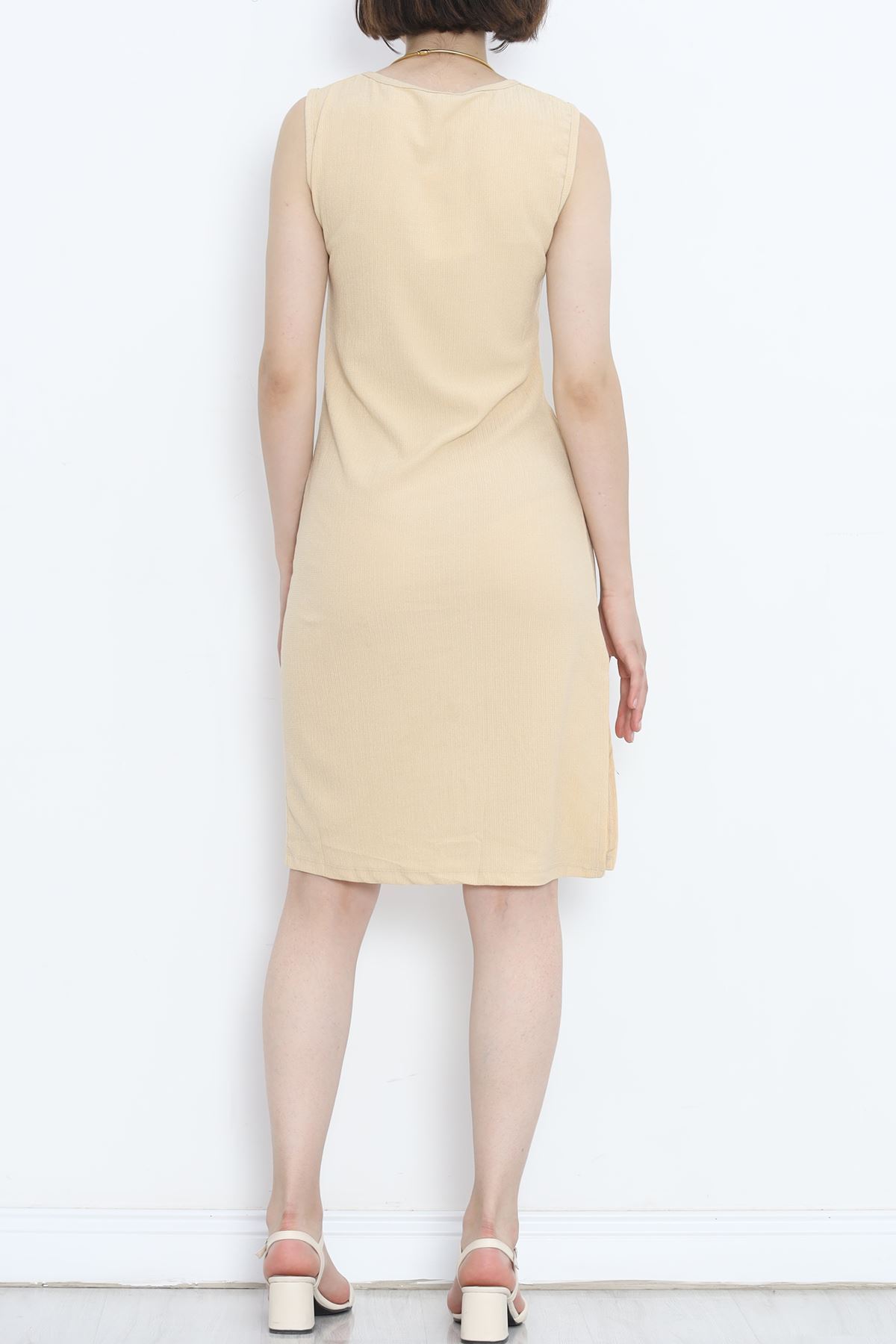 Crew Neck Dress Beige - 152401.701.